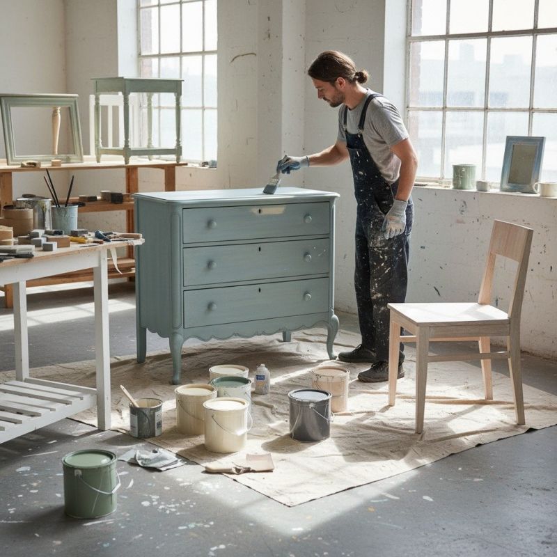 Armoire Painting detail