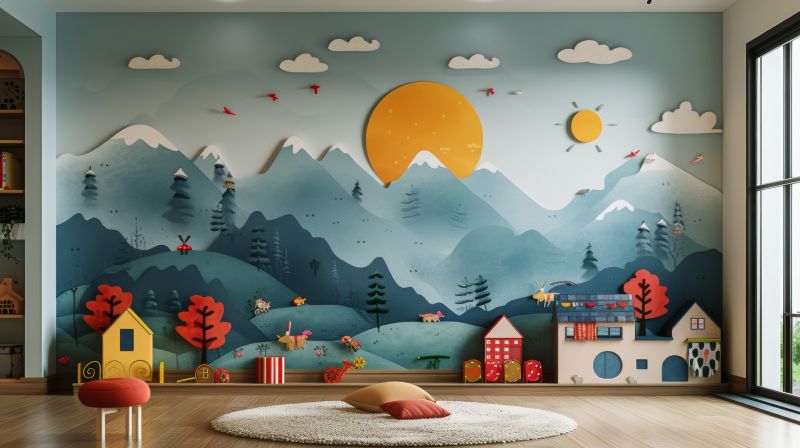 Nursery Mural Painting detail